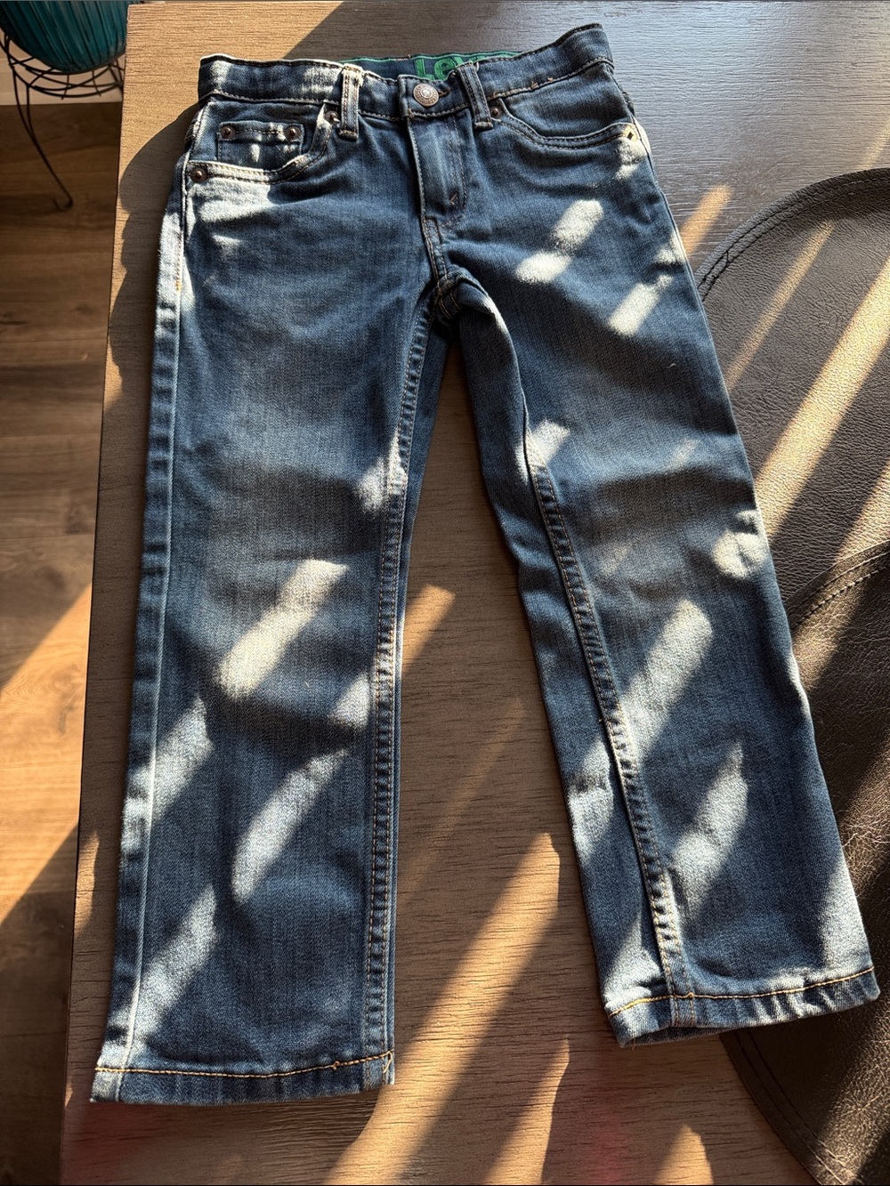 Levi's Blue Denim 511 Kids Jeans with Tan Patch